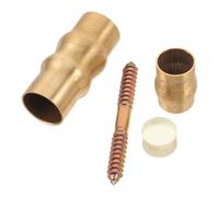 Anneome Brass Cane Connector Accessories for Elderly Crutch Slip Joint Set for DIY Walking Stick Repair and Seniors Assistance