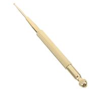 Anneome Brass Double-Headed Massage Stick Retractable Acupoint Pen for Muscle Relaxation and Fatigue Relief Portable Acupuncture Tool for Head Neck Shoulder Back Therapy
