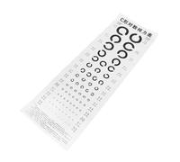Anneome C-type Visual Testing Chart Standard Wall Eye Chart for Accurate Eye Exams at Home School and Hospitals PVC Material with Clear Printing for Reliable Vision Assessment