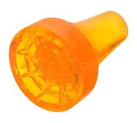 Anneome Cane Plastic Tip Replacement Non-Slip Large Oxford Rubber Foot Pad for Walking Sticks Crutch Feet Cap Orange Compatible with Forearm Crutches and Hiking Poles