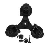 Anneome Car Dash Camera Suction Mount with Triple Suction Cups Rotation Holder for Dash Cams Action Cameras Navigation Devices Strong Grip Windshield Dashboard Stand Quick Installation