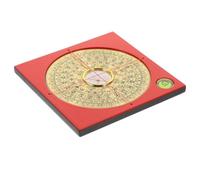 Anneome Chinese Traditional Compass Retro Luo Pan Decorative Feng Shui Accessory for Home Lightweight Portable Unique Desktop Decoration for Camping Hiking Random Color