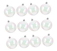 Anneome Christmas Decoration Iridescent Balls 8cm 12pcs Pearlized Holiday Ornaments for Christmas Tree Party Festival Supplies