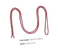 Anneome Christmas Wood Bead Pendant Durable Wooden Bead Craft Decor for Tree Hanging Simple Structure Easy to Decorate for Home Bar Restaurant Holiday Festive Ornament