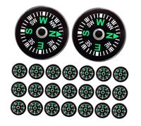 Anneome Compass for Hiking and Compact Plastic Compass Mini for Hiking Survival Pocket Outdoor Direction Guide Keychain Portable Black