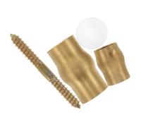 Anneome Copper Anti-Slip Elderly Cane Joint Set for Seniors DIY Walking Stick Connector Accessories with Brass Ferrule Replacement Ends for Indoor and Outdoor Mobility Support