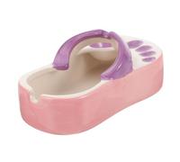 Anneome Creative Ceramic Slipper Ashtray Decorative Ash Container for Indoors and Outdoors Smooth Surface Easy to Clean Porcelain Craft Gift