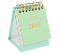 Anneome Creative Mini Desk Calendar English Yearly Month View Compact Portable Calendar for Office Home Desktop Decoration with Stylish Colors and Easy Date Checking