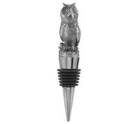 Anneome Creative Owl Wine Stopper Metal Vacuum Wine Saver Bottle Stopper for Glass Bottles Wedding Party Favor Vintage Tin Color