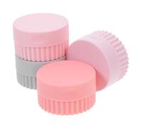 Anneome Daily Pill Organizer 4pcs Silicone Travel Jars Pillbox Lids for Tablets Skincare Compact for Pocket
