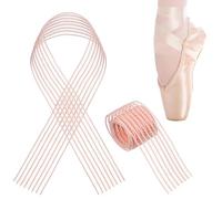 Anneome Dancing Shoe Ribbon 2Pcs Invisible Reinforced Elastic Rubber Band for Pointe Shoes Stable Fit for Practice Sessions and Jazz Dance