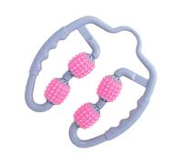 Anneome Deep Tissue Thigh Roller Massager with Floating Points for Leg Neck Arm Muscle Relief Ergonomic Abs Handles for Comfortable Grip and Deep Tissue Relaxation After Exercise and Work