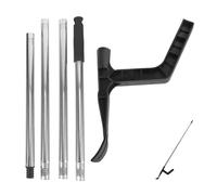 Anneome Detachable Gutter Cleaner Tool with 1.6m Long Handle, 22mm Diameter Roof Gutter Cleaning Scoop for Leaves and Debris Removal, Seasonal Outdoor Roof Maintenance Equipment