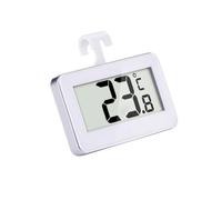 Anneome Digital Refrigerator Freezer Thermometer with Wide C to C Range Easy-read LCD Display Magnetic Back Stand and Hanging Hook Simple Two-button Operation for Fridge and Use White
