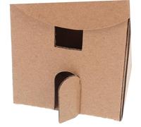 Anneome DIY Miniature Cardboard Playhouse for Small House Craft Kit with Coloring Fun Sturdy Model Dollhouse for Preschool Group Activities and Creative Home Classroom Projects