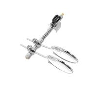 Anneome Dual Lens Magnifying Eyeglasses for Watchmaking and Precision Crafting - Clip-On 5X Glass Loupe with Soft Rubber Lining, Metal Frame, Design for Detailed Tasks and Jewelry Repair