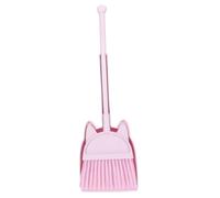 Anneome Dustpan and Broom for Safe Pretend Play Cleaning Tools for Boys and Promotes Interaction and Housekeeping Skills Pink Housekeeping Kit