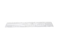 Anneome Electrocardiogram Assessment Tool Plastic Ruler, Portable Lightweight Ekg Pocket Card for Accurate Heart Rate Measurement and Amplitude Interpretation in Clinical and Emergency