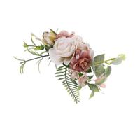Anneome Elegant White Floral Wedding Hairpin Lightweight Bridal Hair Comb Headpiece for Women Bridal Hair Clip for Veil Party Ceremony Accessory