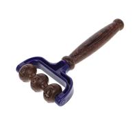 Anneome Ergonomic Chicken Wing Wood Massage Roller for Back and Foot Muscle Relaxation Solid Wooden Handheld Therapy Tool for Stress Relief and Circulation Improvement