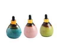 Anneome Essential Oil Dropper Bottles 95ml Ceramic with Lid 3pcs Sturdy Practical Sub-packaging Containers for Perfumes and Handmade Mixes