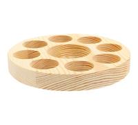 Anneome Essential Oil Organizer Box Small Round Tray Essential Oil Holder Stand for Glass Bottles Desktop Storage and Display Practical Aromatherapy Bottle Organizer