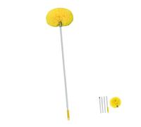 Anneome Extendable Ceiling Duster with Aluminum Pole Lightweight Cobweb and High Ceiling Dust Brush for Fans Walls and Hard to Reach Areas Ergonomic Cleaning Tool for Home Use