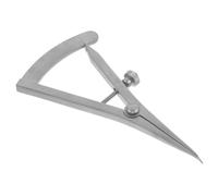 Anneome Eye Measuring Ruler Stainless Steel Double Eyelid Gauge Steel Screw Bending Head for Makeup Artists and Designers