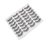 Anneome False Eyelashes Natural Voluminous Manual Polishing Eyelashes Artificial Makeup Eye Lashes for Halloween Makeup Supplies
