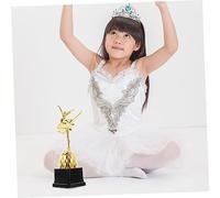 Anneome Female Ballet Dance Trophy with Delicate Ballerina Statue Sturdy Base High Award for Kindergarten Graduation Gift and Dance Competition Souvenir