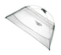 Anneome Foldable Open Type Fishing Net Large Capacity Fish Shrimp Crab Trap Portable Catcher for Various Water Bodies Collapsible Fishing Basket