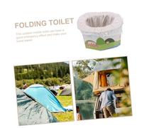 Anneome Foldable Portable Toilet for Adults Camping Travel Car Use Wear-Resistant Folding Potty Chair with Strong Bearing Capacity Lightweight Outdoor Commode for Hiking and Emergency