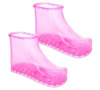Anneome Foot Soaking Tub Pink Foot Bath Shoes for Relaxing Massage Home Use for Families Versatile Pedicure Boots for Health Benefits