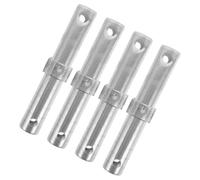 Anneome Galvanized Scaffold Coupling Pins 4Pcs Scaffold Fixing Pole Heavy Duty Steel Hinges Q195 Silver Scaffolding Parts for Industrial Scaffolding