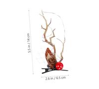Anneome Glowing Deer Antlers Hair Clip Christmas Hair Holder Romantic Party Accessory Barrette for Women Holiday Celebration