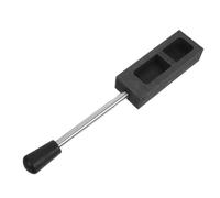 Anneome Graphite Casting Ingot Mould for Jewelry Making and Industrial Production with Metal Handle and Removable Baffle Enhanced Safety Design for Aluminum and Copper Melting
