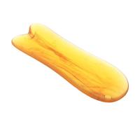 Anneome Gua Facial Tool Durable Amber Resin Scraping Plate for Tissue Massage Meridian Activation Portable Handheld Massager for Face Lifting for Home and Travel Use