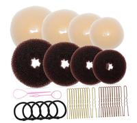 Anneome Hair Bun Maker Kit for Women Includes Donut Hair Bun Makers U-pins