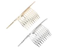 Anneome Hair Comb Pins Classic Simple Elegant Design 2pcs Alloy Material with 10 Sturdy Teeth for Anchoring Tiaras and Adornments for Women on Many Occasions