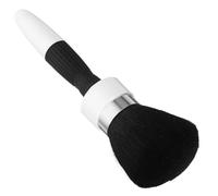 Anneome Hairdressing Broken Hair Brush Magnetic Neck Duster with Abs Sturdy Handle and Sturdy Bristles Grooved Design Simple Classic Style for Personal Use and Barber Shaving Hair Cutting