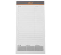Anneome Handheld Grocery List Pad White Paper Tearable Weekly Grocery List Notepad Simple Style for Daily Shopping