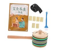 Anneome Handheld Smokeless Moxa Stick Holder for Full Body Care Portable Wooden Moxibustion Tool with Focused Heat Transport for Home and Travel Use
