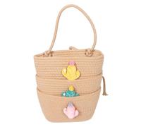 Anneome Hanging 3-Tier Storage Basket Over The Door Organizer with Cotton Rope Woven Material Boho Style Sturdy Wall-Mounted Fruit Basket Hanging for Kitchen Home Bathroom Storage