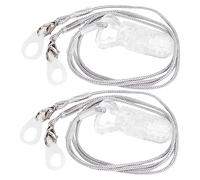 Anneome Hearing Aids Clip and Deaf-aid Fixation Cord 2pcs Protection Rope for Bte Hearing Aids Anti-lost Lanyard Suitable for Seniors and Children
