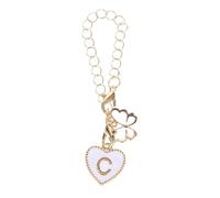 Anneome Heart Shaped Cup Charm Iron Clip on Accessory for Mugs and Bags | White or Black Finish, Portable Quick Clip Design, for Students, Office Desks, Backpacks and Handbags