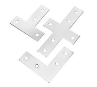 Anneome Heavy Duty Aluminum Corner Bracket with Shape T Shape for Furniture Repair and Assembly Strong Load-Bearing Flat Brace Brackets