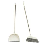 Anneome Heavy Duty Broom and Dustpan Set with Anti-Wind Dustpan and Construction Efficient Floor Cleaning Kit for Home and Narrow Corner Sweeping