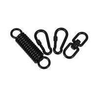 Anneome Heavy Duty Hammock Swing Chair Hardware with Tightly Wound Shock Absorbing Springs Swivel Ring and Snap Hooks for Porch Swings Boxing Bags Suspension Easy Installation and Stable