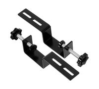 Anneome Heavy-Duty Metal Desk Clamp Stand with Table Edge Mount Pegboard Bracket, Black Matte Finish Tabletop Fixing Bracket for Office, Home and Workshop Use