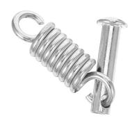 Anneome Heavy Duty Swing Spring Hooks Carbon Steel for Porch Garden Use | Silver Finish, Portable Lightweight Build, Stable Spring Design, High Load Bearing Capacity, Chair Suspension Kit